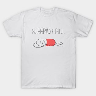 Sleeping Pill - Funny Cute Color Design T-Shirt